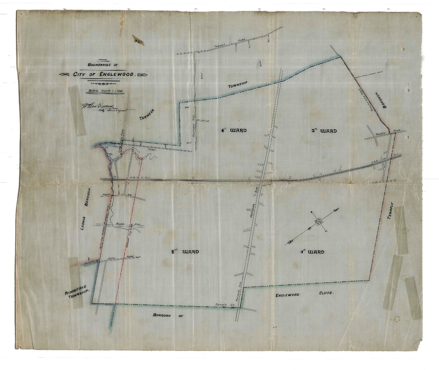 Map of Proposed Town of Englewood